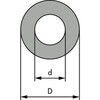 Profil tubulaire en caoutchouc mousse EPDM 559782 d16xD24mm gris
